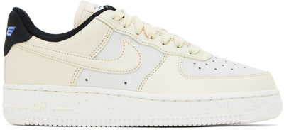 Shop Nike Beige Air Force 1 '07 Lx Sneakers In Sail/coconut Milk-bl