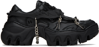 Shop Rombaut Black Boccaccio Ii Harness Sneakers In Black Beyond Leather