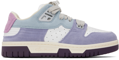 Shop Acne Studios Blue & Purple Preppy Low Sneakers In Af2 Blue/white