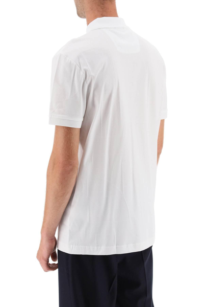 Shop Hugo Boss Regular Fit Jacquard Polo Shirt In White