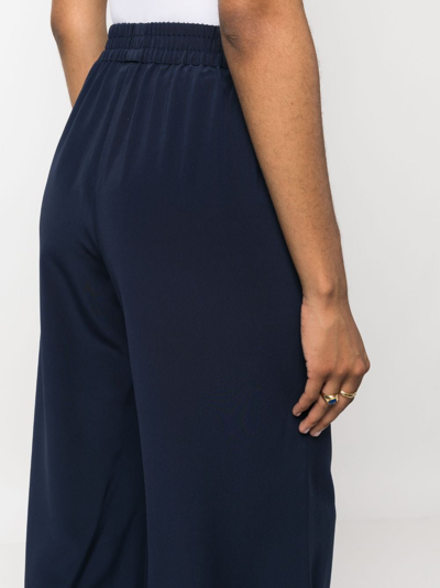 Shop Gianluca Capannolo Antonia Wide-leg Trousers In Blue