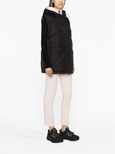 Shop Msgm Detachable-sleeves Hooded Jacket In Black