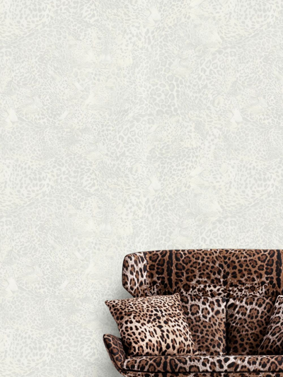 Shop Dolce & Gabbana Leopard-print Wallpaper In White