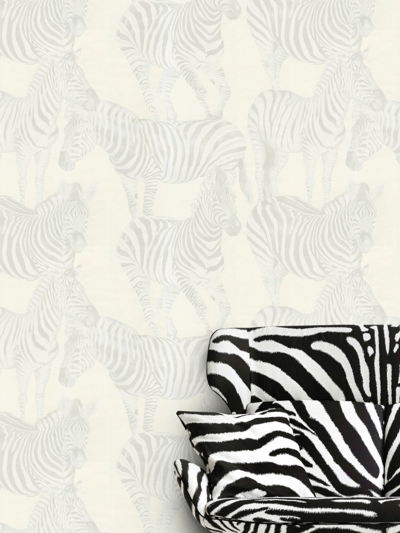 Dolce & Gabbana Zebra-print Wallpaper In White