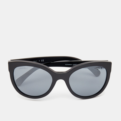 Pre-owned Black Cc Cat Eye Sunglasses