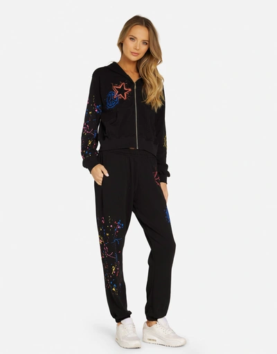 Lauren Moshi Chantria Splatter Elements In Black