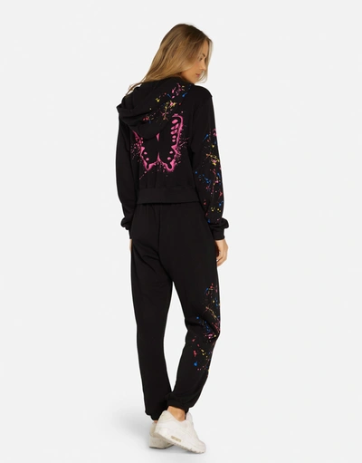 Lauren Moshi Chantria Splatter Elements In Black