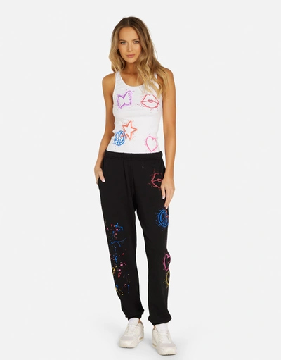 Lauren Moshi Esmerelda Splatter Elements In White