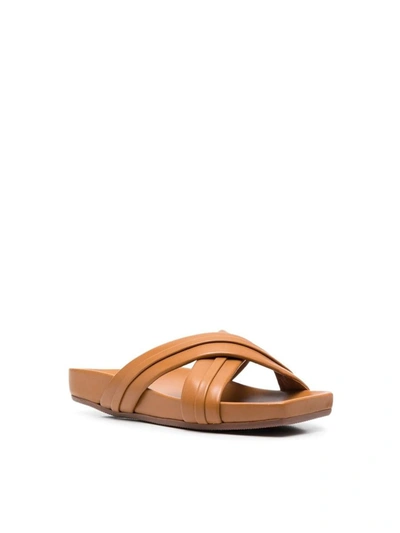 Shop Malone Souliers Freya Flat Sandals Shoes In Brown