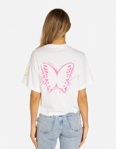 Lauren Moshi Rue Splatter Elements In White
