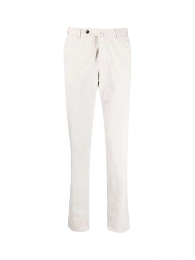 Shop Pt01 Slim Ff Light Stretch Gabardine Pant Clothing In White
