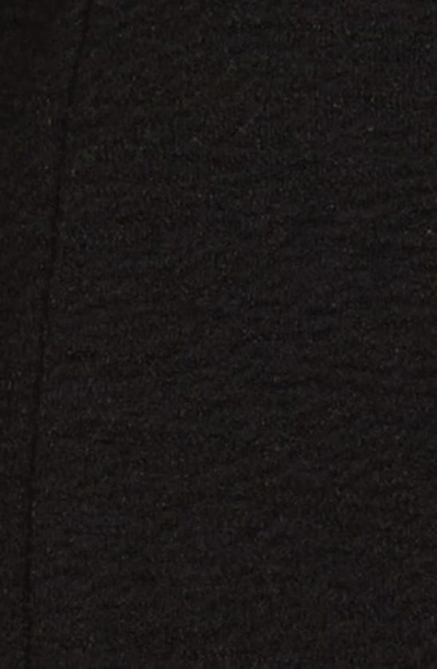 Shop Wayf Double Knit Zip Cardigan In Black