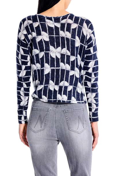 Shop Nic + Zoe Shape Shift Scoop Neck Sweater In Indigo Multi