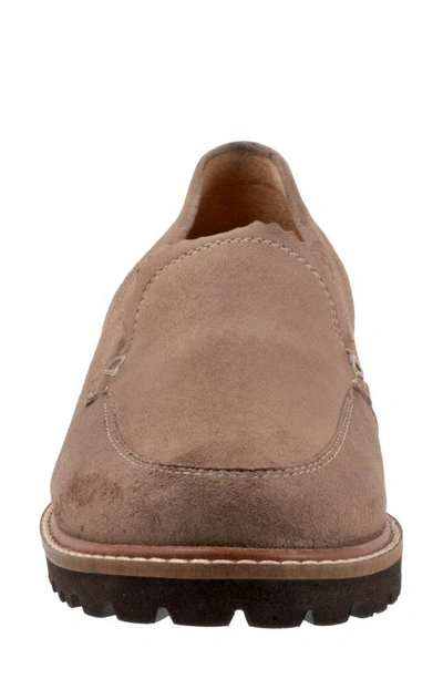 Shop Trotters Fayth Loafer In Stone Suede