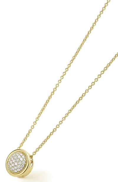 Shop Lagos Meridian Pavé Diamond Pendant Necklace In Gold