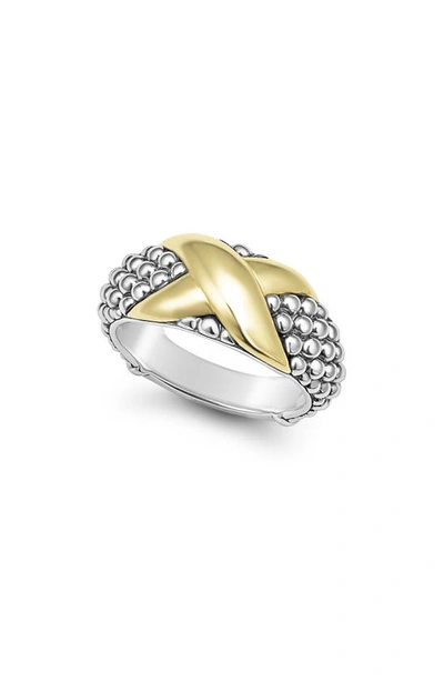 Shop Lagos Embrace Ring In Gold/ Silver