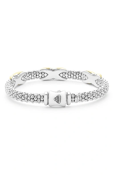 Lagos Embrace Station Bracelet In Metallic