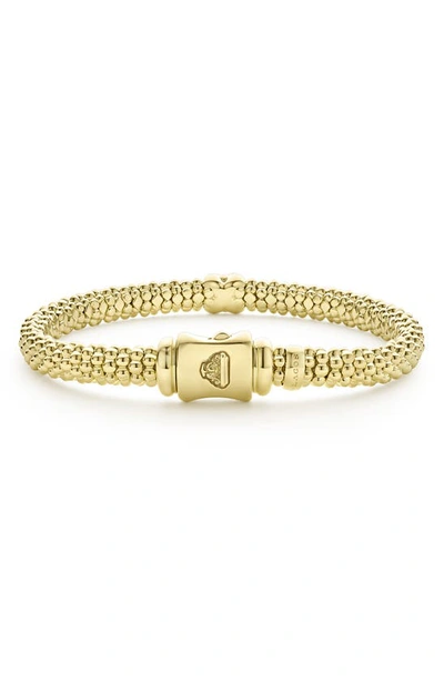 Shop Lagos Embrace Pavé Diamond Bracelet In Gold Metallic
