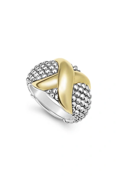 Lagos Embrace Dome Ring In Metallic