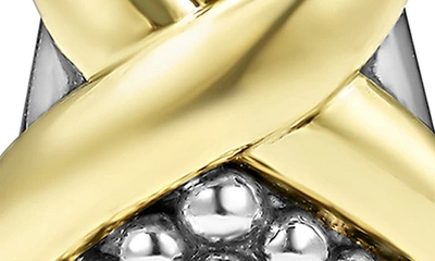 Shop Lagos Embrace Drop Earrings In Gold/ Silver