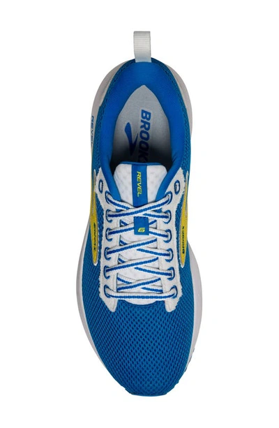 Shop Brooks Revel 6 Running Shoe In Blue/ Yellow
