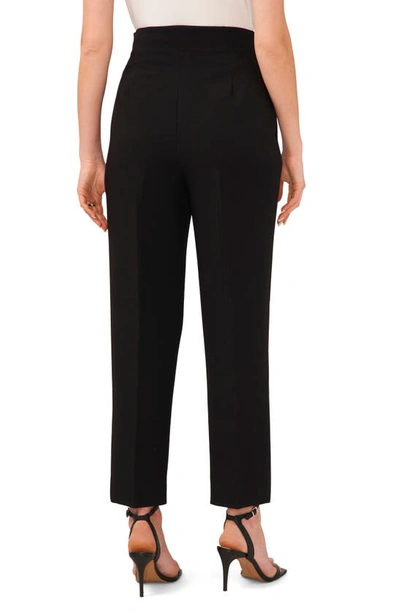 Shop 1.state Pleated High Waist Ankle Pants In Rich Black
