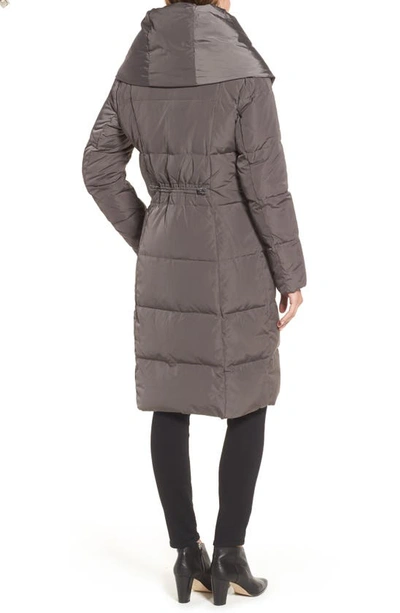 Shop Cole Haan Signature Cole Haan Down & Feather Coat In Carbon