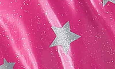 Shop Hatley Glitter Stars Hooded Raincoat In Pink