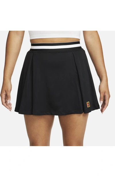 Shop Nike Court Dri-fit Heritage Tennis Skirt In Black