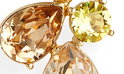 Shop Oscar De La Renta Candy Crystal Drop Earrings In Topaz Multi