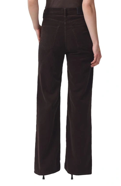 Shop Citizens Of Humanity Paloma Wide Leg Corduroy Pants In Wood