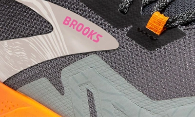 Shop Brooks Cascadia 17 Trail Running Shoe In Primer/ Ebony/ Oriole