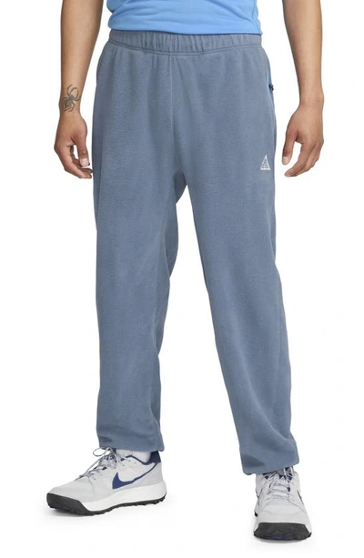 Shop Nike Polar Fleece Sweatpants In Diffused Blue/ Light Blue