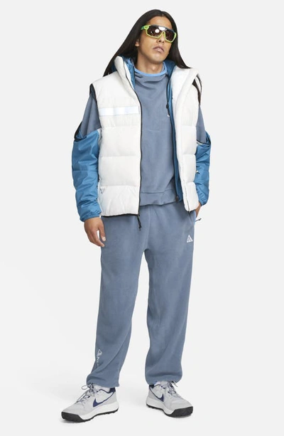 Shop Nike Polar Fleece Sweatpants In Diffused Blue/ Light Blue