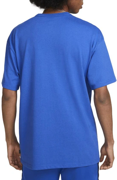 Shop Nike Premium Essential Cotton T-shirt In Game Royal