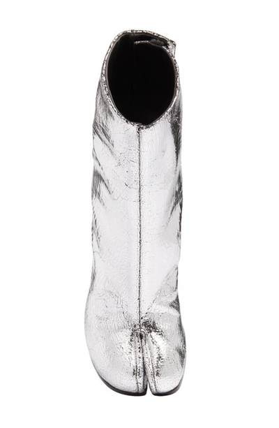 Shop Maison Margiela Tabi Boot In Silver