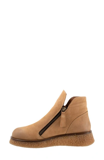 Bueno Phoenix Zip Bootie In Desert Nubuck