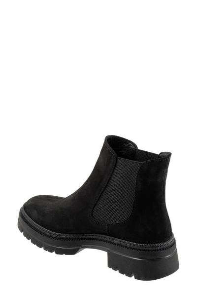Bueno Darla Lug Chelsea Boot In Black Nubuck