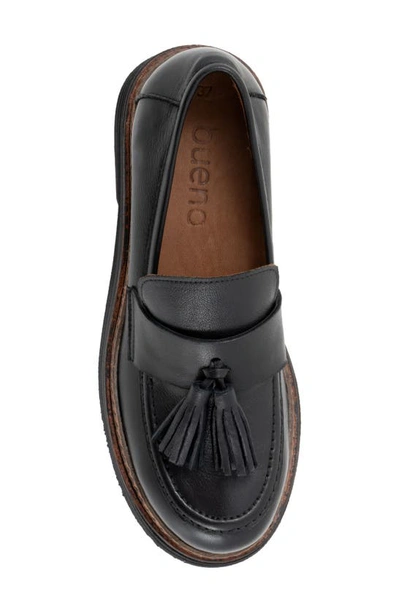 Shop Bueno Gillian Tassel Platform Loafer In Black