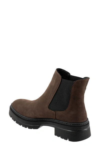 Bueno Darla Lug Chelsea Boot In Brown Nubuck
