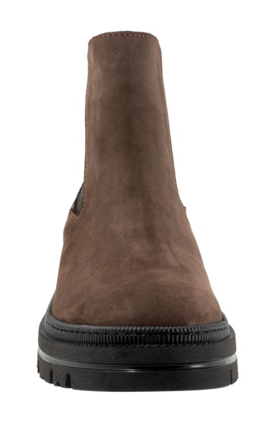 Bueno Darla Lug Chelsea Boot In Brown Nubuck