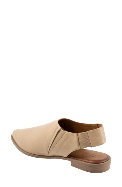 Shop Bueno Brianna Pointed Toe Slingback Flat In Taupe
