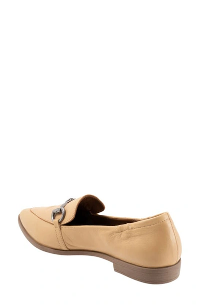 Shop Bueno Bowie Pointed Toe Bit Loafer In Light Beige