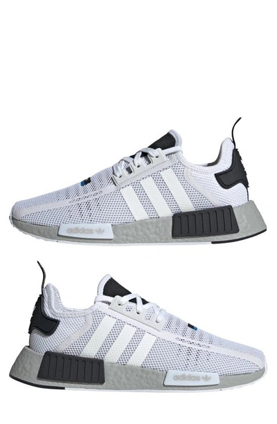 Shop Adidas Originals Nmd R1 Primeblue Sneaker In White/ Grey/ Grey