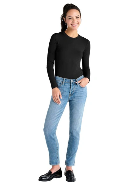 Shop Splendid Long Sleeve T-shirt In Black