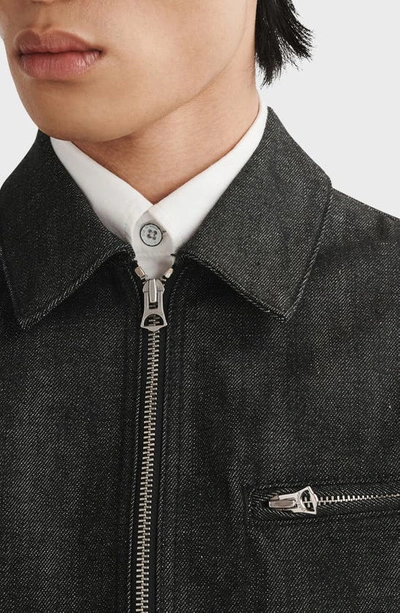 Rag & Bone Alex Zip Raw Denim Jacket In Raw