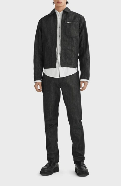 Rag & Bone Alex Zip Raw Denim Jacket In Raw