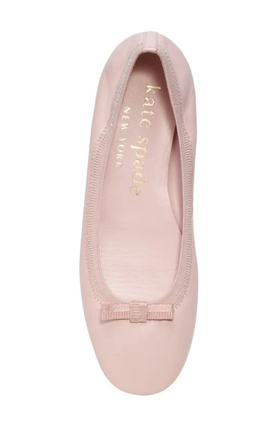 Shop Kate Spade Claudette Ballet Flat In Mochi Pink