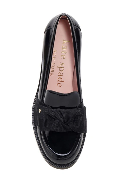 Shop Kate Spade Leandra Block Heel Loafer In Black