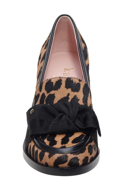 Shop Kate Spade Leandra Block Heel Loafer In Mrdn Leo/ Lght Tob